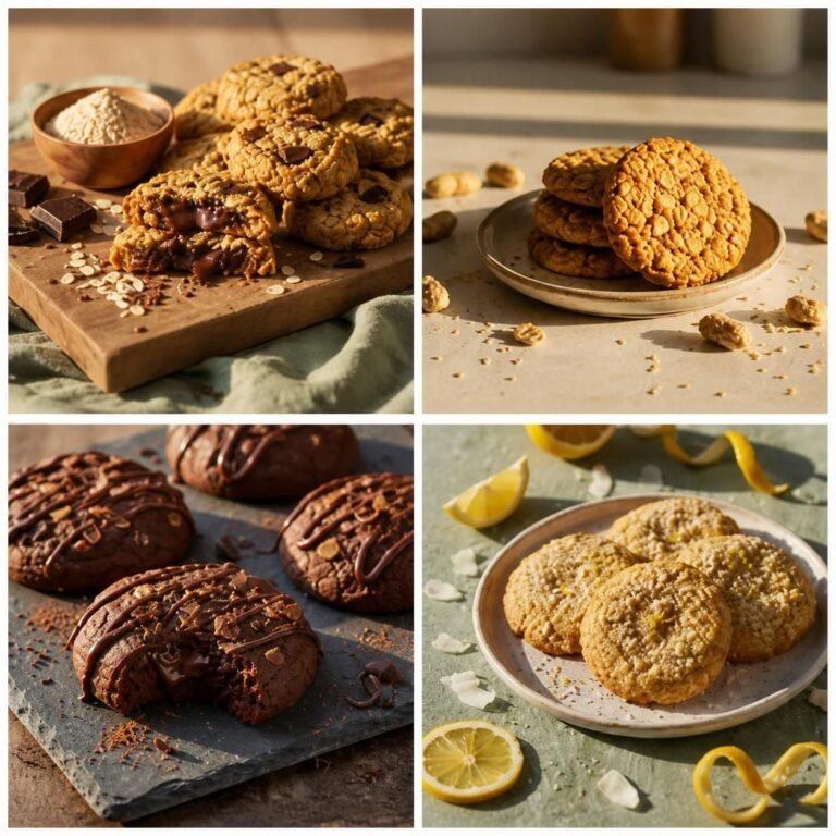 Honey's four signature organic lactation cookie flavors