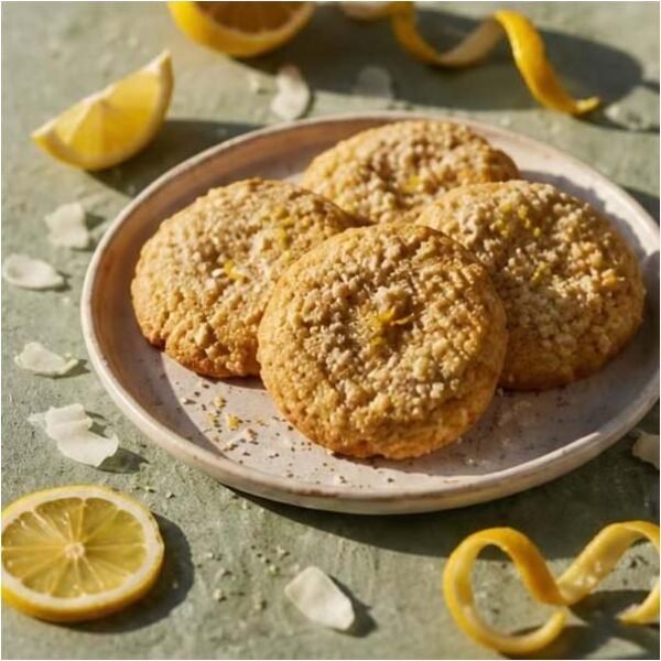 Lemon coconut lactation cookie gourmet organic Florida