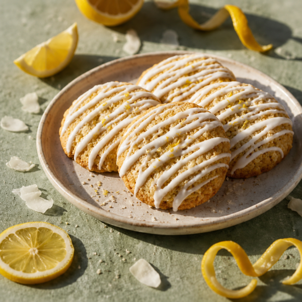 Lemon coconut lactation cookie gourmet organic Florida