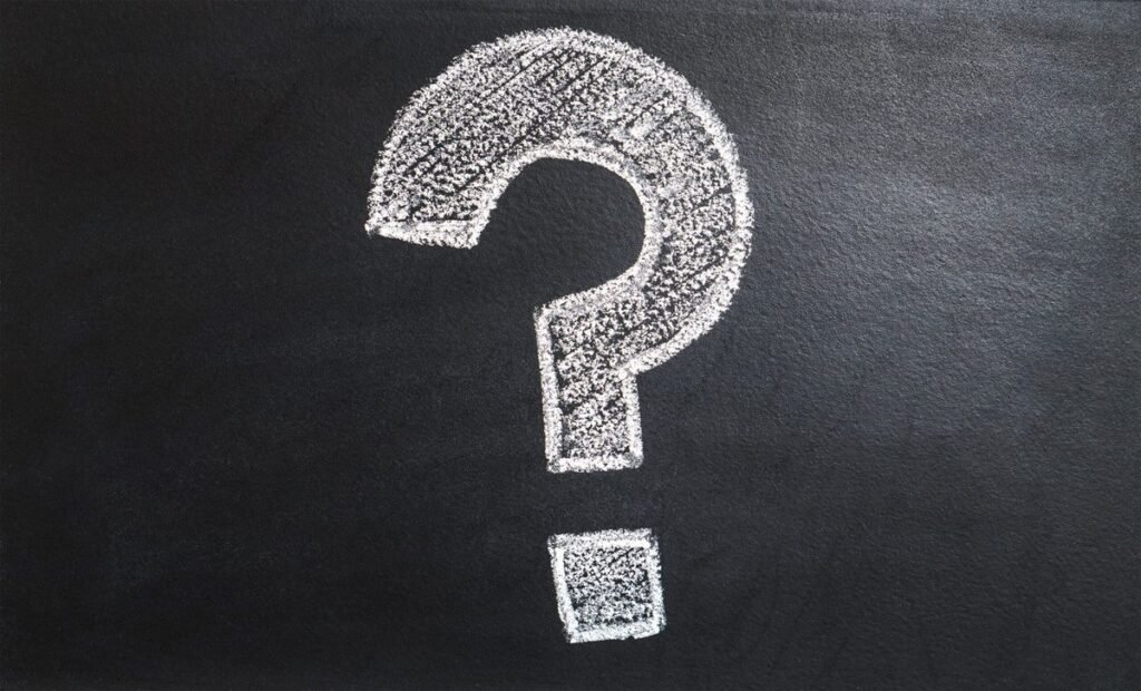 A chalk question mark, representing the questions new moms bring to a lactation consultant.